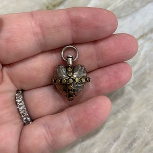 Waxing Poetic Heart Charm